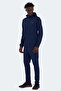 Rich Men's Zippered Hooded Navy Blue Tracksuit Set with Pockets - 7