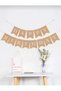 Retro Cream 6 Year Old Balloon Happy Birthday Balloon Set with Kraft Banner and 3 Retro Heart Balloons - 3