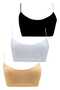 Girl's 3-Padded Cotton Thin Strap Bustier Daily Practice Bra - 2