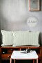 Modern 2-Piece Green Striped Cotton Decorative 30X50 cm Pillow/Cushion Cover - 2