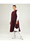 Women's Long Sleeveless Zippered Vest with Leather Pockets Ottoman Plum - 6