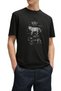 Anatomy Wolf Design T-Shirt Cotton Short Sleeve Crew Neck Printed T-shirt - 2