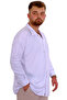 Mode XL Large Size Men's Shirt Apas Collar Long Sleeve Jakar U24381 White - 2