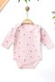 Girl's Long Sleeve Tulip Printed Baby Bodysuit, Zibin, Undershirt 0-3 Years