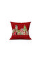 New Year's Themed Lead Soldier Patterned 43X43 Velvet Throw Pillow Case