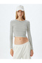 Long Sleeve Striped Crop 2-Piece T-Shirt Set - 5