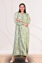 Women's Plus Size Leaf Pattern Summer Long Dress