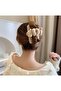 مشبك تيدي بير نسائي من القطيفة على الوجهين مقاس 12 سم - 2