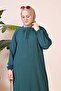 Viscose Plus Size Dress Large Size Women's Clothing Emerald Green - 5