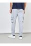 Solid Cargo Jogger with Zipper Pockets - 4