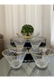 6 Pieces Bowl & Snack Bowl & Ice Cream Bowl with Gold Details - 3