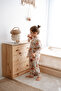 0.5 Tog - 100% Organic Cotton Pajama Set - Floral Pattern - 6