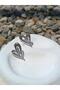 Heart Patterned Curved Stud Earrings