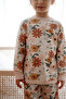 0.5 Tog - 100% Organic Cotton Pajama Set - Floral Pattern - 3