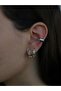 Gold and Silver Flat Plate Brass Plated Earcuff Cartilage Trend Earrings