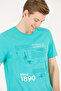 Men's Mint Crew Neck T-Shirt 50263321 -Vr090 - 4
