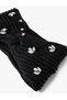 Hair Band Knot Detailed Rhinestoned Velvet Elastic, knot detail, velvet headband - 3