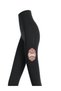High Waist Yoga Printed Flexible and Waist Basen Recoiler Sports Fitness Pilates Yoga Black Leggings - 2