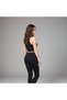 High Waist Yoga Printed Flexible and Waist Basen Recoiler Sports Fitness Pilates Yoga Black Leggings - 3