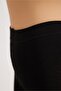 Women's Raised Footless Pantyhose Black - 2