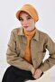 Winter Hat with Visor, B-73Rb, Orange - 6