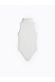 Turtleneck Sleeveless Bodysuit Slim Fit Snap Closure - 7