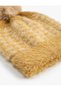 Soft Textured Plush Beanie - Pompom Detailed - 4