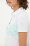 Women's Aqua Green Polo Neck T-Shirt 50262938 -Vr083 - 7