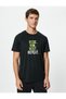 Sports T-Shirt Slogan Printed Raglan Sleeve Crew Neck - 3
