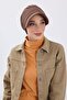 Winter Hat with Visor, B-73Rb, Brown - 3