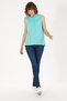 Women's Mint Sleeveless Polo Neck T-Shirt 50262966-Vr090 - 4