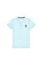 Boy's Water Green Basic Polo Collar T-Shirt 50262958 -Vr083