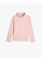 Basic Turtleneck T-Shirt Long Sleeve Ribbed