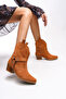 Creitulah Women's Western Boots 0012721 Tan Suede - 3