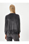 Winter Pajama Top Velvet Soft Textured Long Sleeve Crew Neck - 4