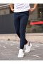 Men's Stretchy Lycra Ankle Length Navy Color Viscose Fabric Trousers -FN8820570 - 2