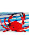 Anemoss Crab Patterned Fiber Filled Cotton Square Pillow - 3