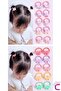 20-Piece Colorful Mixed Figure Durable Rubber Buckle Set for Girls - Cute Baby Rubber Buckle