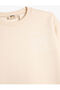 Basic Sweatshirt Ruffled Crew Neck - 3