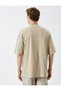 Crew Neck T-Shirt Pocket Detailed Camouflage Printed Short Sleeve - 4