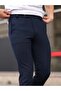 Men's Stretchy Lycra Ankle Length Navy Color Viscose Fabric Trousers -FN8820570 - 3