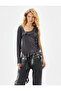Ruffled Sleeveless Blouse Asymmetrical Cut Round Neck - 3