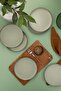 Moderna 6-Piece 19 cm Flat Plate Green