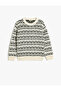 Knitwear Sweater Patterned Crew Neck Long Sleeve