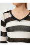 Crop Sweater V-Neck Long Sleeve - 5