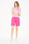 Women's Pink Woven Shorts 50263220-Vr041