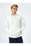 Hooded Sweat Kangaroo Pocket Detailed Long Sleeve Ribbon
