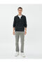 Polo Neck Sweater Zipper Slim Fit Long Sleeve - 2