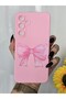 Samsung Galaxy S24 Fe Compatible Velvet Launch Ribbon Printed Case