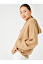 Oversize Knitwear Sweater with Hooded Kangaroo Pocket - 2
